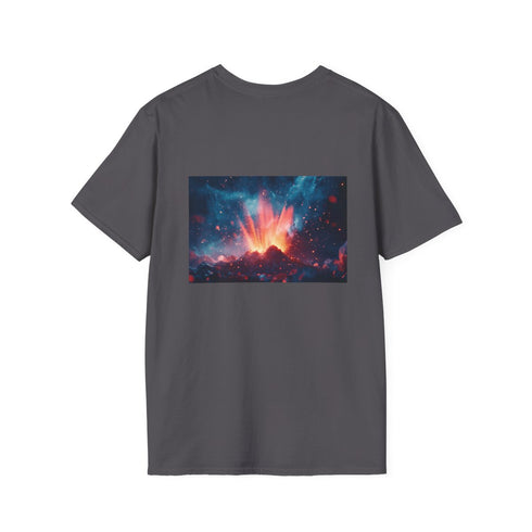 Geometric Volcano Erupting Light T-shirt