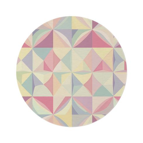 "Geometrics Galore Round Rug"