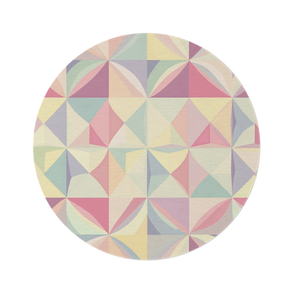 "Geometrics Galore Round Rug"