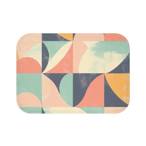 "Geometrics Pattern Seamless Bath Mat"