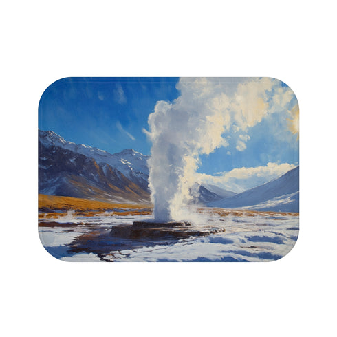 "Geothermal Delight Bath Mat: Atacama Desert"