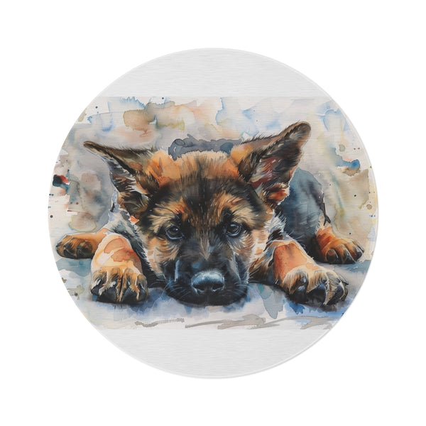 "German Shepherd Puppy Paradise Rug"