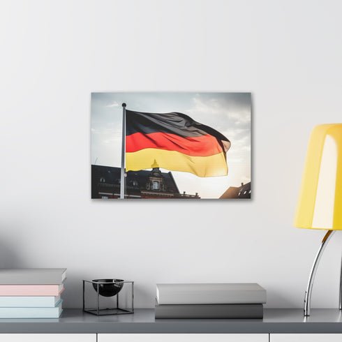 Germany Pride Canvas in Vibrant Flag Colors for Patriotic Home Decor