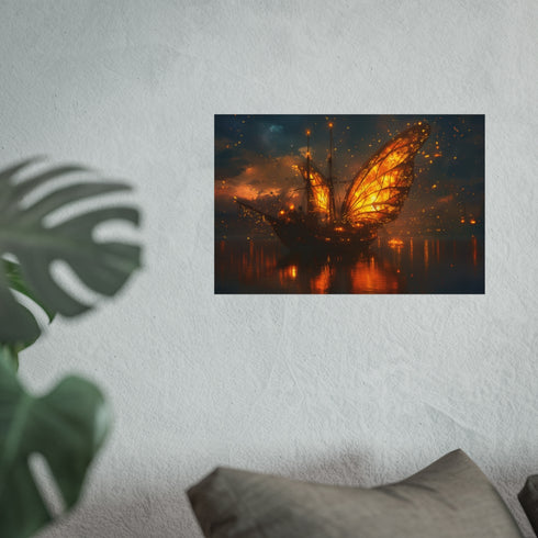 Ghost Ship Carried by Fireflies