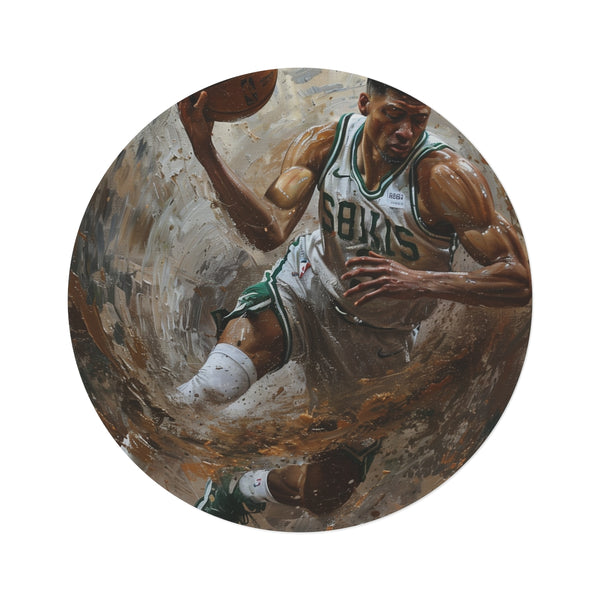 "Giannis' Masterpiece Round Rug"