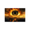 Giant Eye Over Burning City