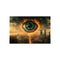 Giant Eye Watching Burning City