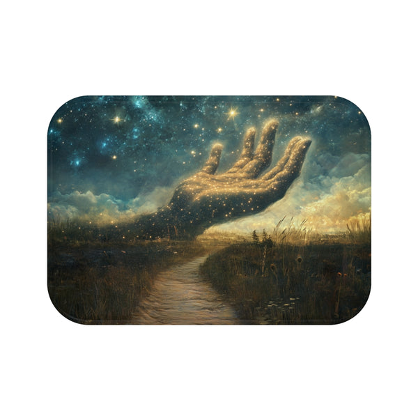 Giant Hand Bath Mat Stars