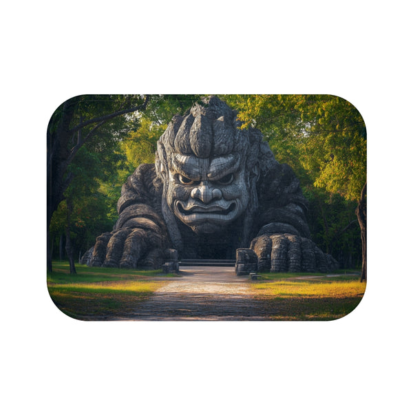 Giant Jungle Statue Inspired Bath Mat