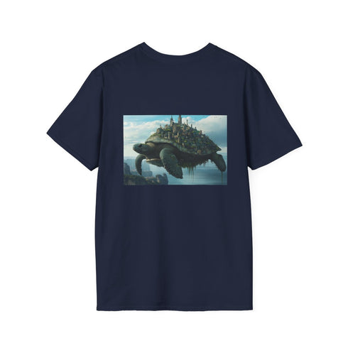 Giant Turtle City Fantasy T-Shirt