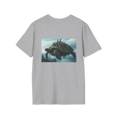 Giant Turtle City Fantasy T-Shirt