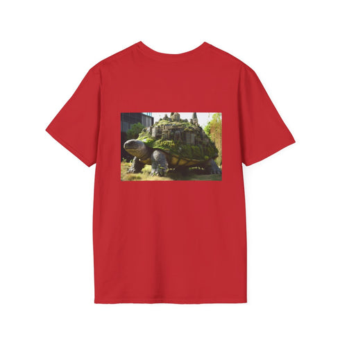 Giant Turtle Cityscape Fantasy T-shirt