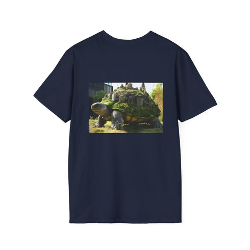 Giant Turtle Cityscape Fantasy T-shirt
