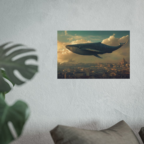Giant Whale Soars Over City