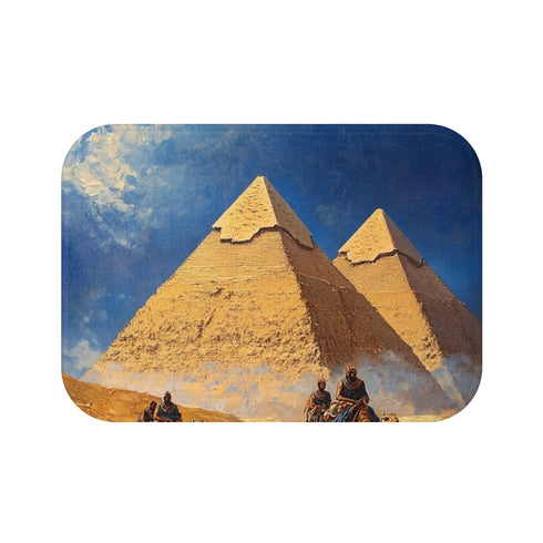 "Giza Pyramid Paradise Bath Mat"