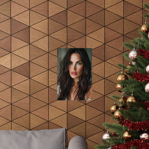 Glamorous Fox beauty poster in matte 12" x 18" paper.