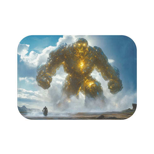 Glass and Gold Bath Mat