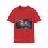 Glass Canyon Refracting Light Dragons Graphic Unisex Softstyle T-Shirt - Red Variant