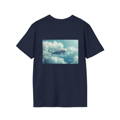Glass Fish Swimming Clouds Tee