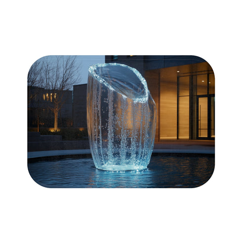 Glass Fountain Bath Mat Design
