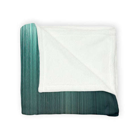 Glass Fountain Spilling Digital Light Plush Fleece Throw Blanket