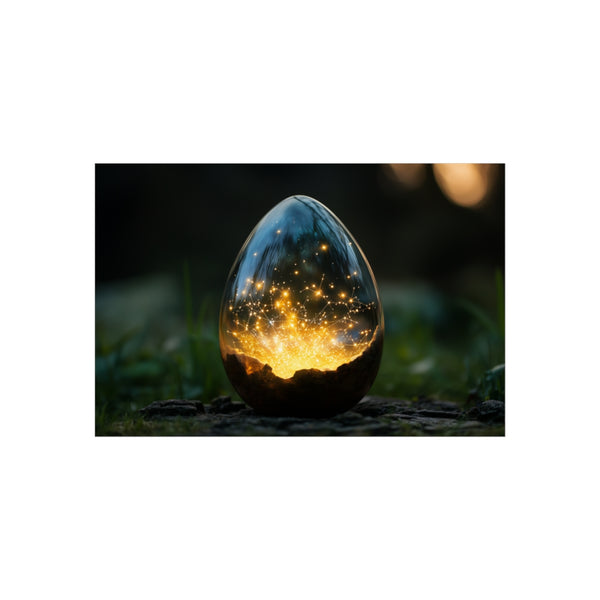 "Glowing Constellation Crystal Poster Design"