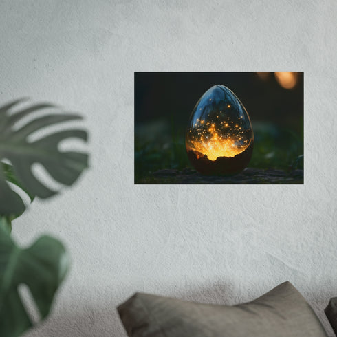 Glowing Constellation Crystal Poster Design