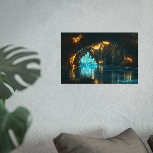 Glowing Crystal Cave Reflections Experience