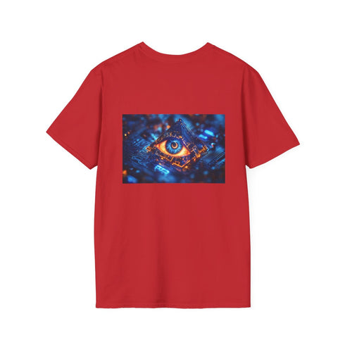 Glowing Eye Pyramid Circuit T-Shirt