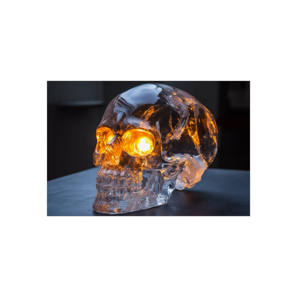 Glowing Eyes Crystal Skull Poster