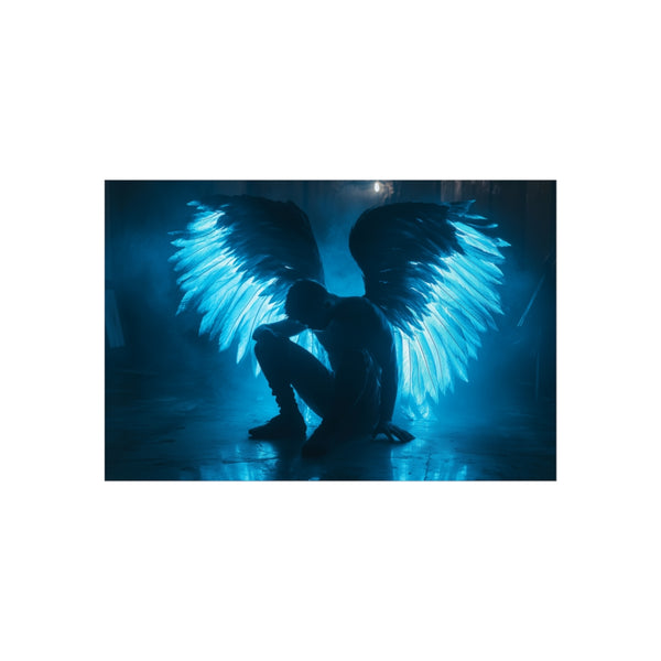 Glowing Fallen Angel Wings Artwork