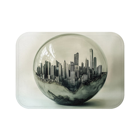 Glowing Ghost City Glass Bath