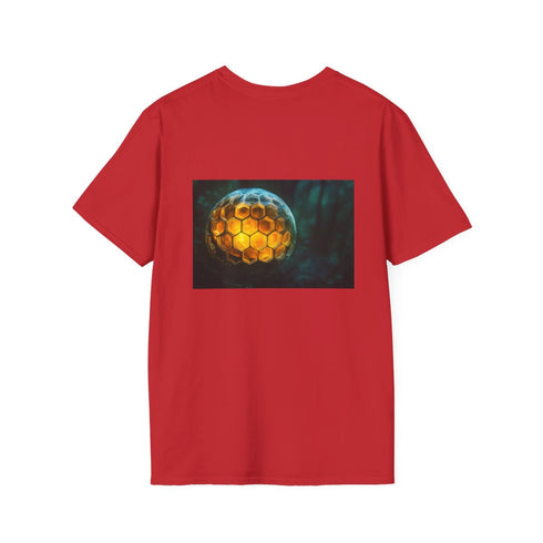 Glowing Honeycomb Planet Graphic Tee
