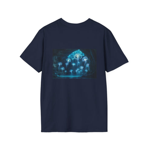 Glowing Jellyfish Crystal Cave T-shirt