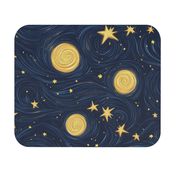 Glowing Night Sky Mouse Pad