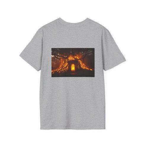 Glowing Roots Temple T-Shirt Design