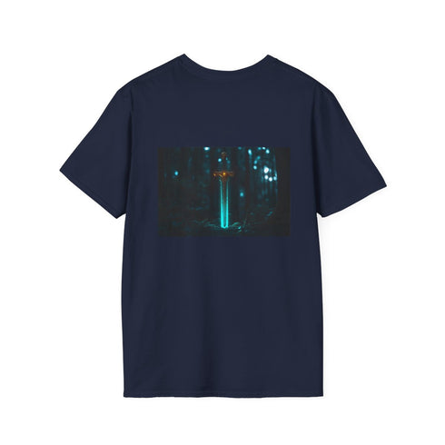 Glowing Runic Sword Forest T-Shirt