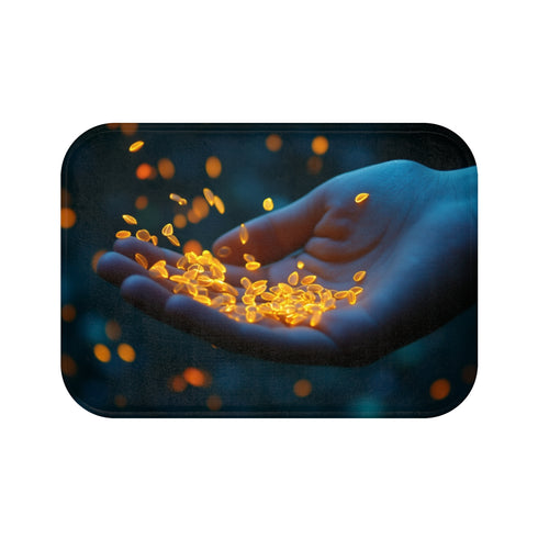 Glowing Seed Bathroom Mat Natural