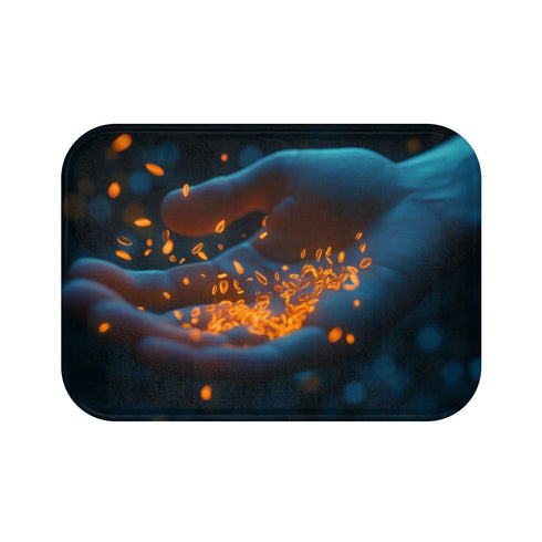 Glowing Seeds Hand Bath Mat