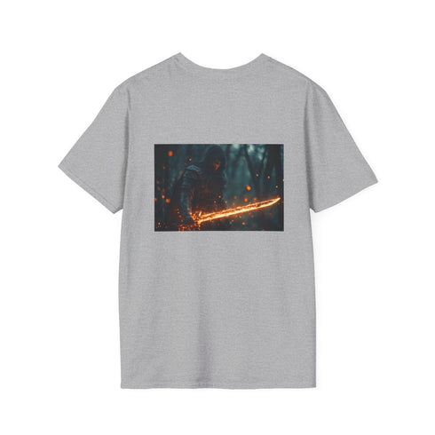 Glowing Sword Knight Warrior Tee