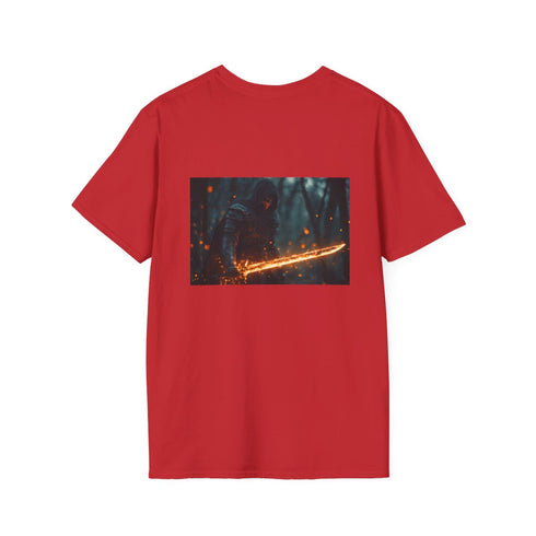 Glowing Sword Knight Warrior Tee