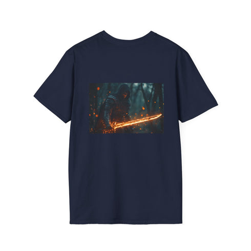 Glowing Sword Knight Warrior Tee