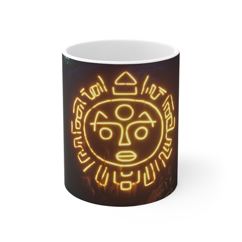 Glowing Tribal Totem Coffee Mug
