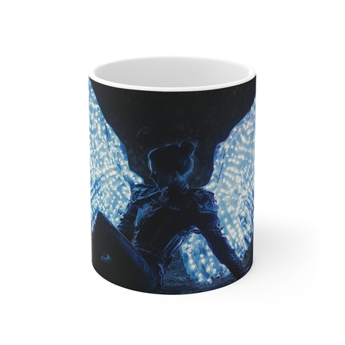 Glowing Winged Fallen Angel Mug