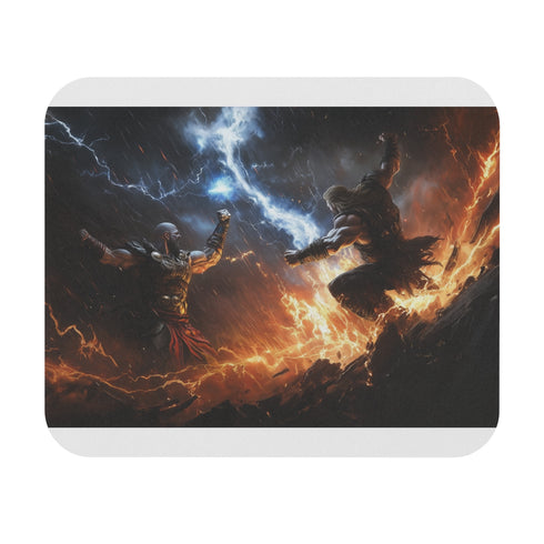 God of War Battle Scene Mouse Pad