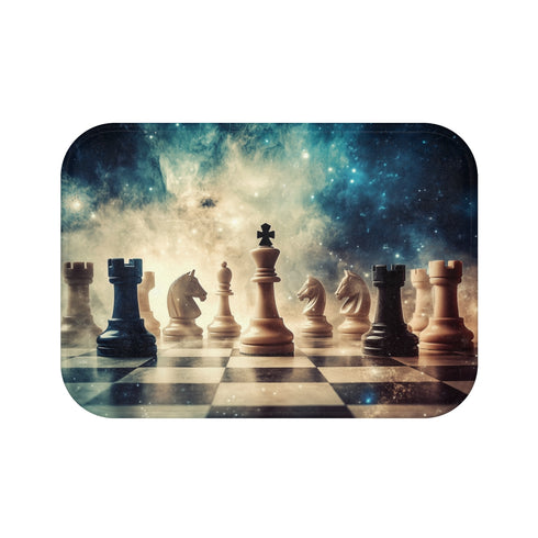 Gods vs. Stars Chess BathMat