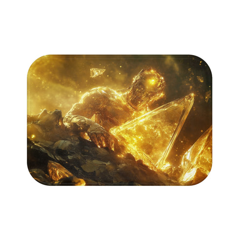 Gold and Glass Golem Bath Mat