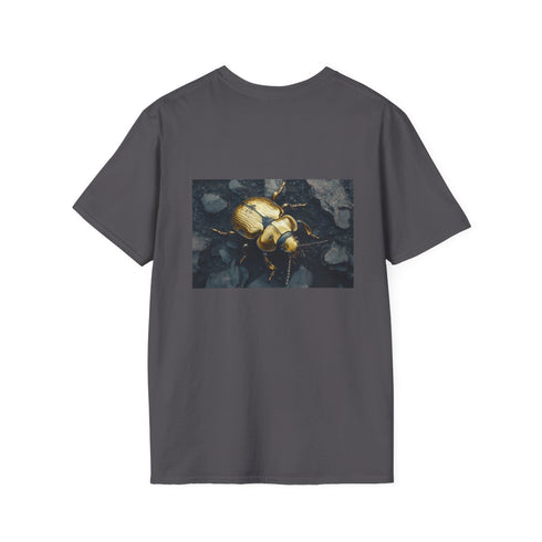 Golden Beetle Crawl Obsidian T-Shirt