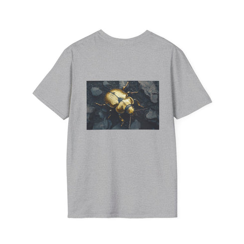Golden Beetle Crawl Obsidian T-Shirt