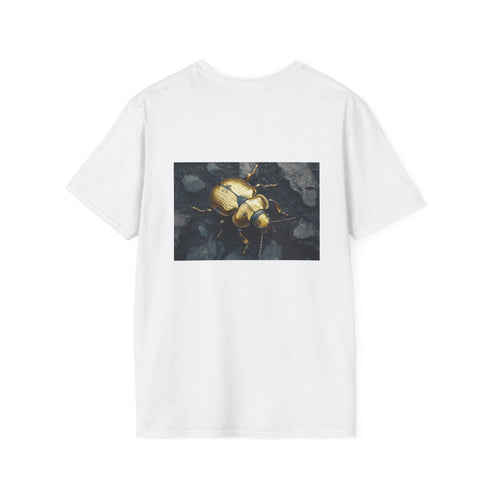 Golden Beetle Crawl Obsidian T-Shirt